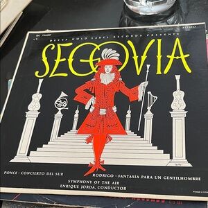 Segovia Vinyl Record with Red and Black Cover